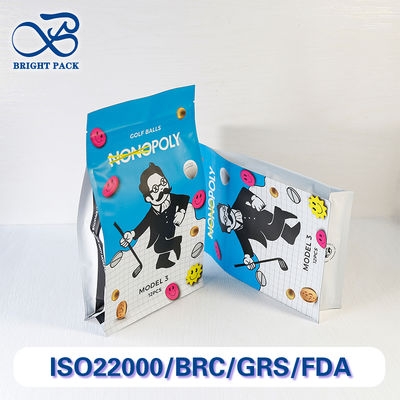 再利用可能な8面シール袋 スポーツ用品 リサイクル素材のパッケージ 批量注文 割引