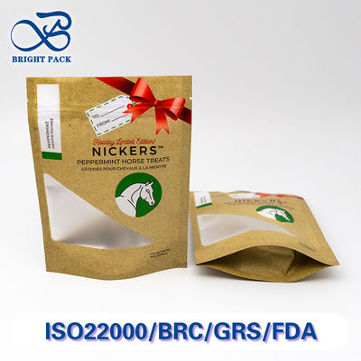 高酸素バリアと透明の窓を持つ 防パンクチャースタンドアップポケット ペットフードパッケージング 批量注文 割引