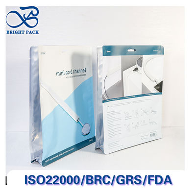 電子アクセサリー用の厚厚な八面シール袋 透明な窓と防塵シールジッパー付きのパッケージ