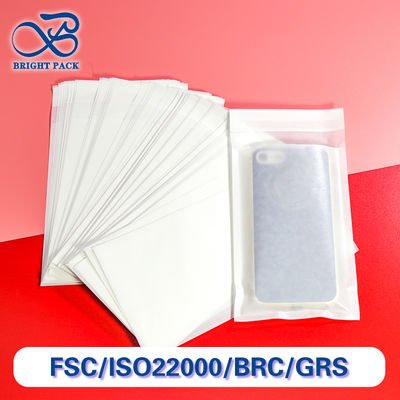 セルフシール式閉塞付きのカスタム印刷ガラス製紙袋