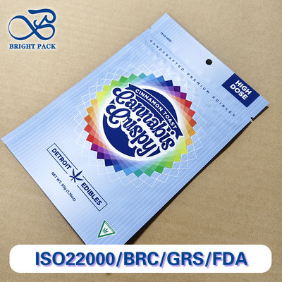 認証された児童耐性袋 多層複合包装 改造不可能なシール オーダーメイドサイズ 厚さ プリント CPSC ISO for Pharma