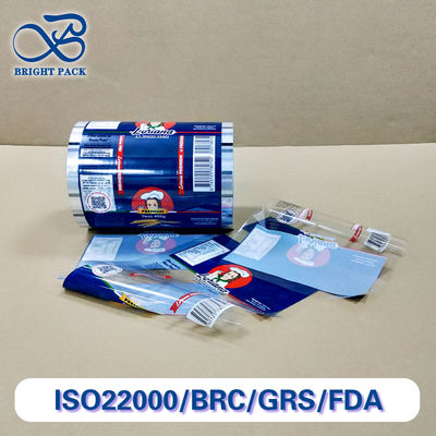 鮮やかな高光沢仕上げカラー印刷食品包装用ロールフィルム カスタマイズ可能な半透明