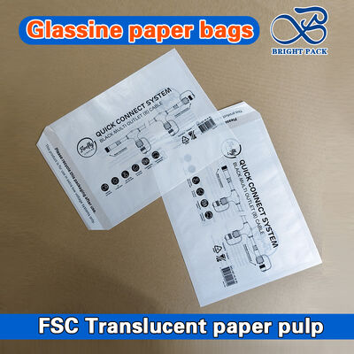 油性食品安全 ガラス製紙袋 環境に優しい透明包装 パン屋菓子工芸品