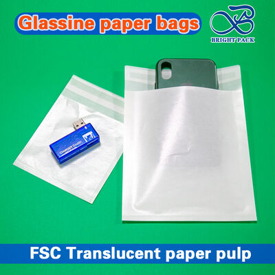 高級 衣料 包装 用 の カスタム プリント グラシン ワックス 紙 バッグ - リサイクル できる,生物分解 できる,透明 性
