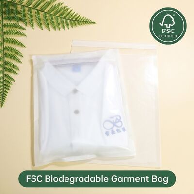 Translucent Luxury Eco-Friendly Biodegradable Glassine Bag Digital for Sportswear Shoes Outdoor Clothing Plastic Free Packaging