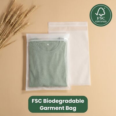 衣料品と毛皮用の高級ガラスの紙袋 プラスチックフリー 認証された環境に優しい衣料品のパッケージ
