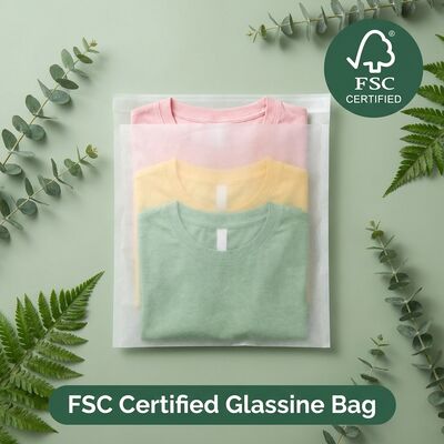 循環型 リサイクル可能なガラス袋 プラスチックフリー 贅沢服装 包装 エコフレンドリー 服装 ポケット 認証された油脂のための服装