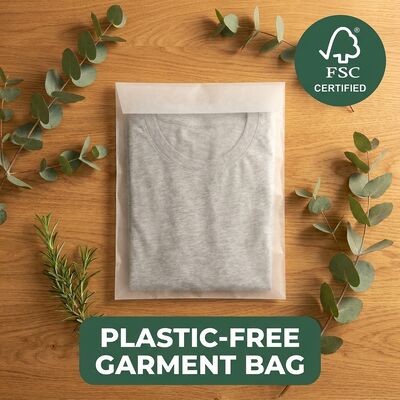 環境に優しい高級ガラス袋 衣料品の包装 リサイクル可能な袋 プラスチックフリー衣料品