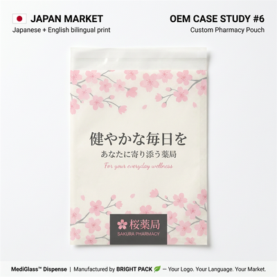 高級生分解性紙薬局バッググラシン薬バッグ FDA コンプライアンス製薬ポーチリサイクル可能なヘルスケア包装バルク